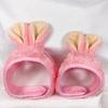 Pet Headgear Attractive Fine Workmanship Polyester Cartoon Fastener Tape Headdress Cap for Daily