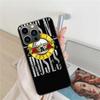 Guns N Roses Phone Case For Apple Iphone 16 15+ 17 Pro Max 14 Plus 16E Air 13 12 Mini Clear Cover Silicone Cute Shell Soft