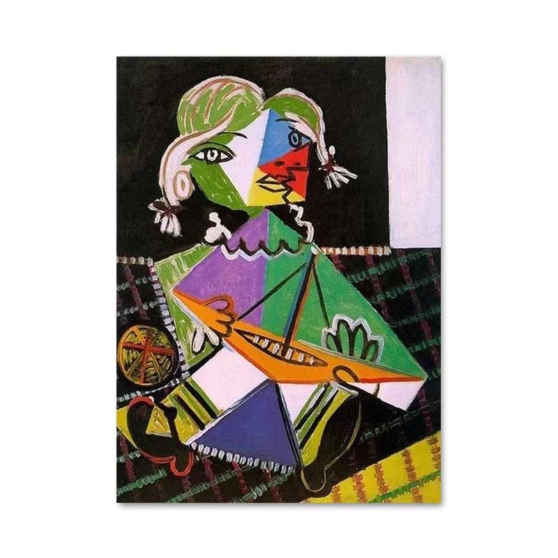 Famous Picasso Canvas Painting Abstract Graffiti Figure Poster Prints Wall Art Pictures for Living Room Home Decoration