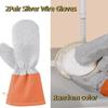 2 Pairs Waterproof Dish Washing Gloves Thickened Cleaning Gloves  Kitchen Cleaning