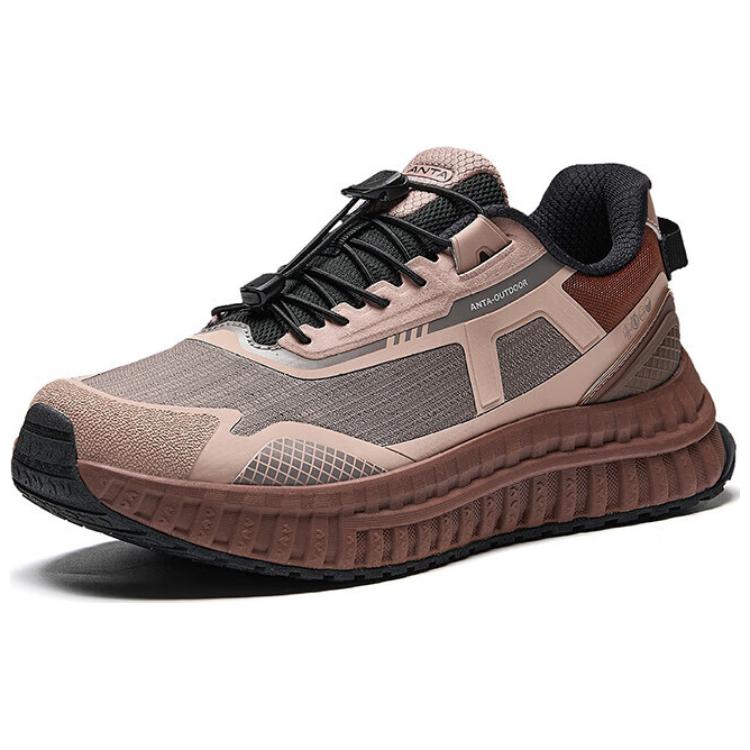 Anta Comfortable Fashionable Wear-Resistant Non-Slip Low-Top Training Shoes Men Sneakers Brown 912447728-1