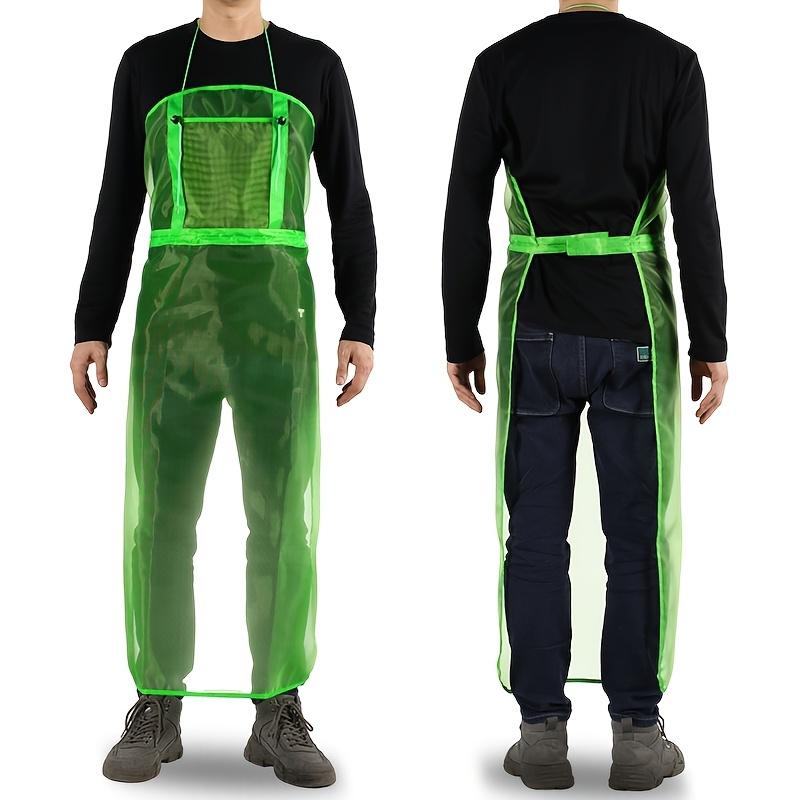 Breathable Mesh Garden Apron with Pockets - 1pc Unisex Outdoor Work Apron, Full Coverage Practical Safety Apron for Lawn Care