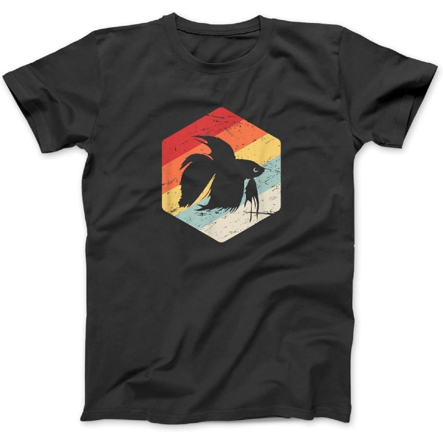 

Retro Vintage Freshwater Aquarium Betta Fish T-Shirt EAT Mens, Womens Longsleeve Sweatshirt Hoodie Black XXXXXL різнокольоровий