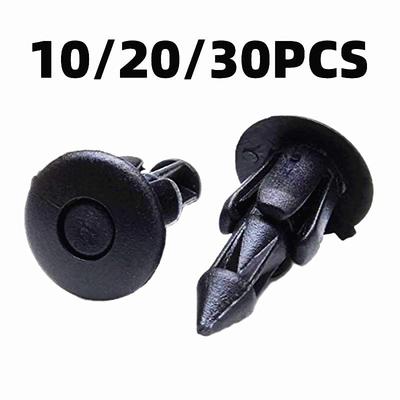 Clipe de Fixação de Acabamento de Rebite Preto de 6mm para Carenagem de Motocicleta Honda