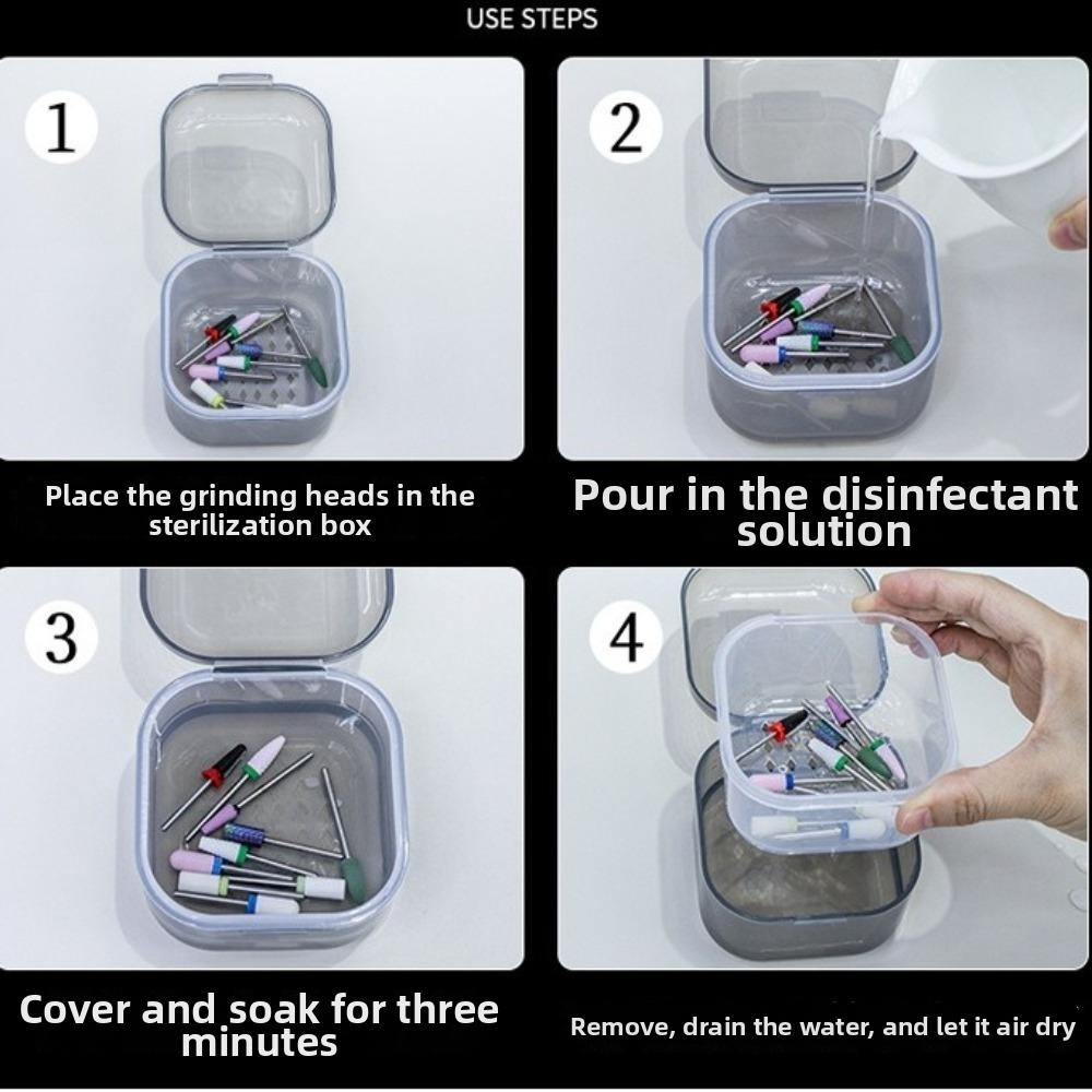 Plastic Material Nail Tool Storage Box For Nail Art Tools Jewelry Small Items