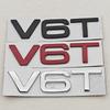3D Metal Car Sticker Logo V6T Fender Side Badge Rear Trunk Emblem For Audi S4 S5 S6 S7 A8 Q7 Q8 SQ5 SQ7 SQ8 RS4 RS5 Accessories