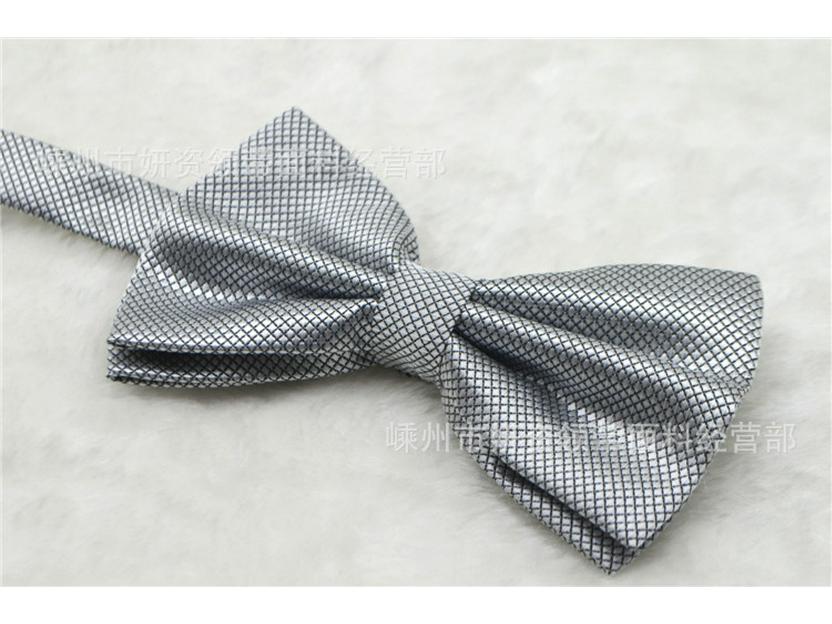 Korean Style Double Layered Solid Color Bow Tie for Men's and Women's Formal or Wedding Wear
