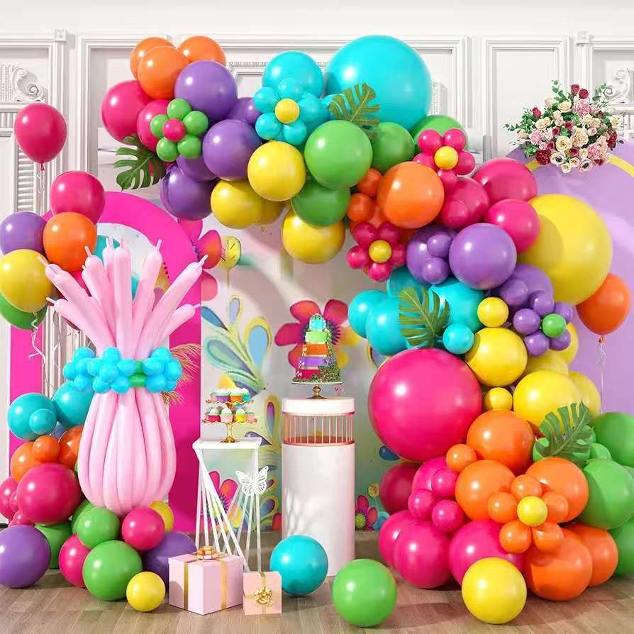 Balloon Set Summer Dopamine Color Scheme Balloon Color Latex Scene Arrangement Balloon Set