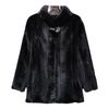 Women's Korean Style Slim Mink Fur Stand Collar Jacket