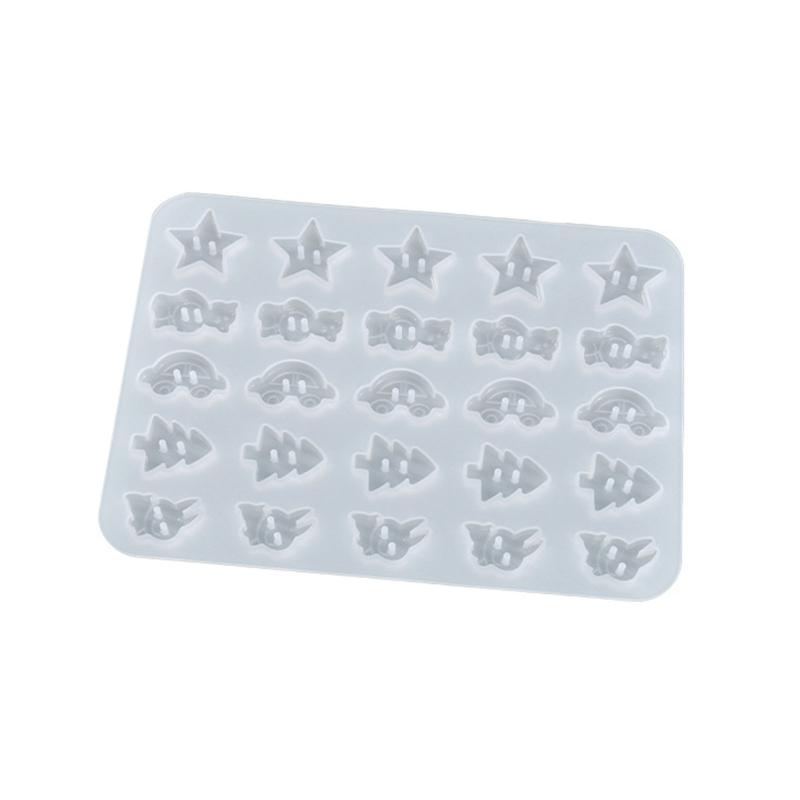 Button Silicone Molds Flower/Fruit/Animal Keychain Charms Epoxy Resin Molds Jewelry Casting Molds for for DIY Crafts