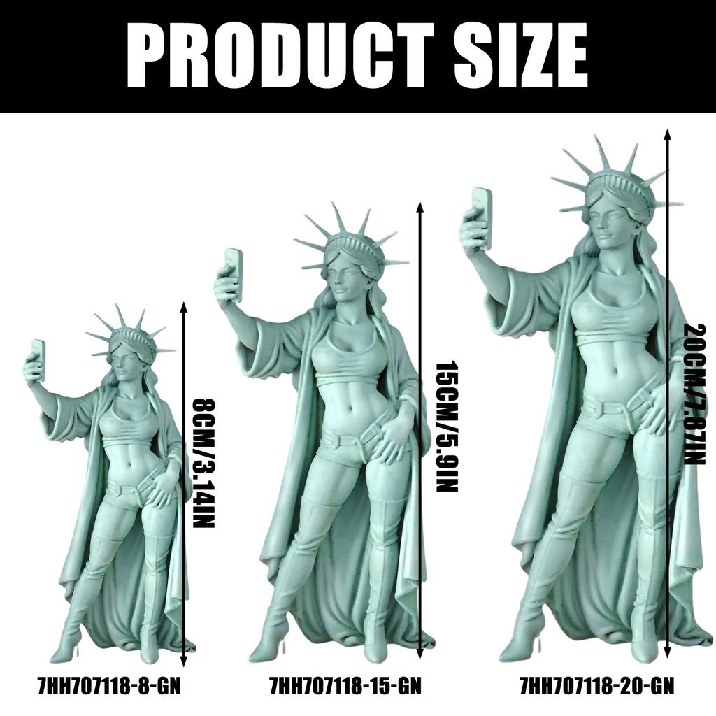 Statue Of Liberty Selfie Sculpture 250th Anniversary Patriotic Home Decors Collectible Ornament For History Enthusiasts