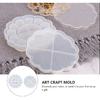 STOBOK DIY Silicone Flower Lace Storage Box Mold with Lid, Epoxy Resin Art Crafts Mold for Jewelry, Candle Holder, Beads Container, 5.15 X 5.15 X