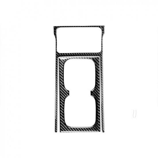 2Pcs For Honda Civic 2006-11 Carbon Fiber Interior Water Cupholder Cover Trim