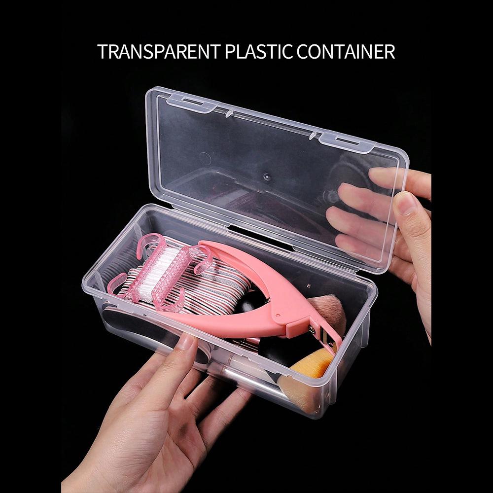 Multifunctional Transparent Nail Art Storage Box with Large Capacity