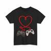 Video Gamer Valentines Day T Shirt With Controllers Heart