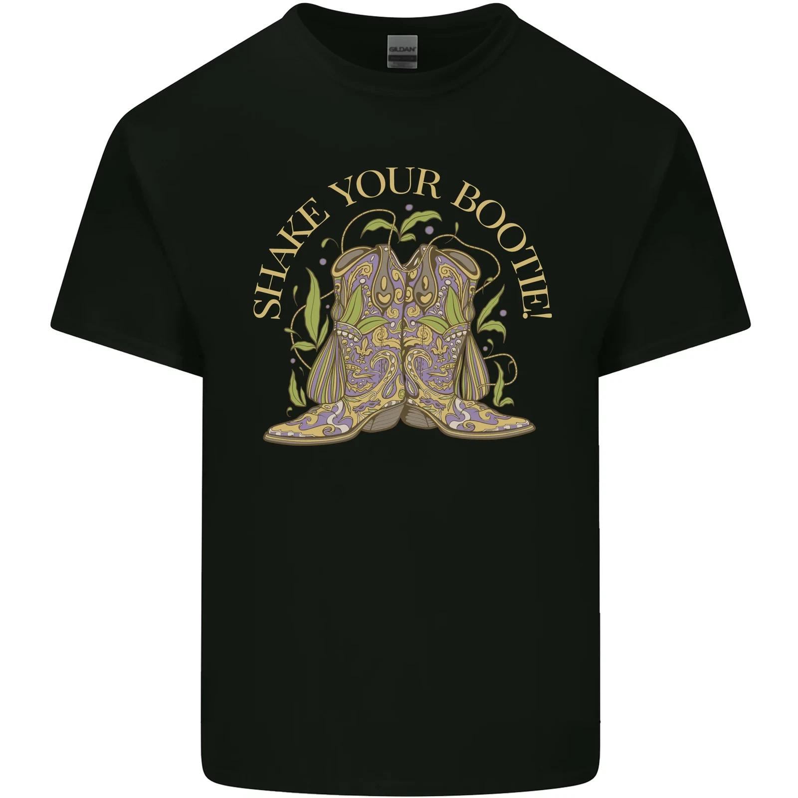 Shake Your Bootie Mardi Gras Kids T-Shirt Childrens S