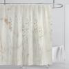 Plante Blomster Dusjforheng Vanntett Dusjforheng Polyesterstoff 3D-trykt Forheng Baderomsdekorasjon Med Kroker