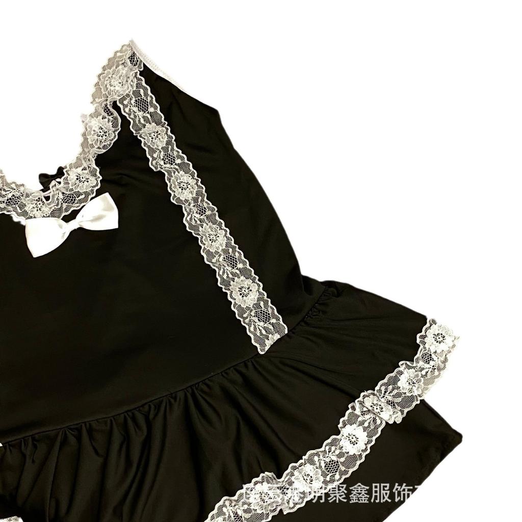 Large size catty sexy lingerie passion suit maid pajamas hot uniform seduction fat MM