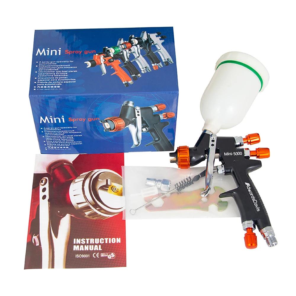 

HVLP Mini 5000 Spray Gun 0.8/1.0mm Steel Nozzle Gravity Spray Gun DIY Painting Kit Portable Car Paint Furniture Repair Spray Gun