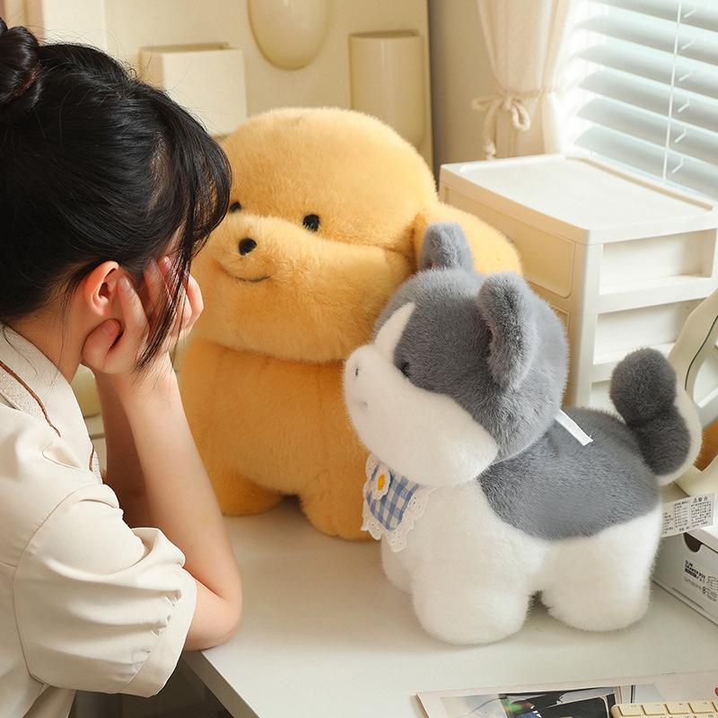 Peluche Cane Husky Cucciolo Carino - Adorabile Regalo Transfrontaliero per Ragazze
