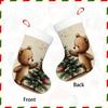 Christmas decoration fireplace hanging stocking1pc 1pcs Christmas Bear Stocking Suitable for Fireplace Decor -