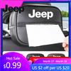 For Jeep PU Leather Car Tissue Box Armrest Paper Towel Storage Bag For Jeep Grand Cherokee Wrangler JK Gladiator Compass Rene