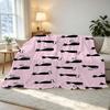 Lightweight Flannel Blanket, Cute Cat Pattern, Soft Skin-Friendly Warm Throw - Portable for Home & Car, Ideal for Halloween, Christmas