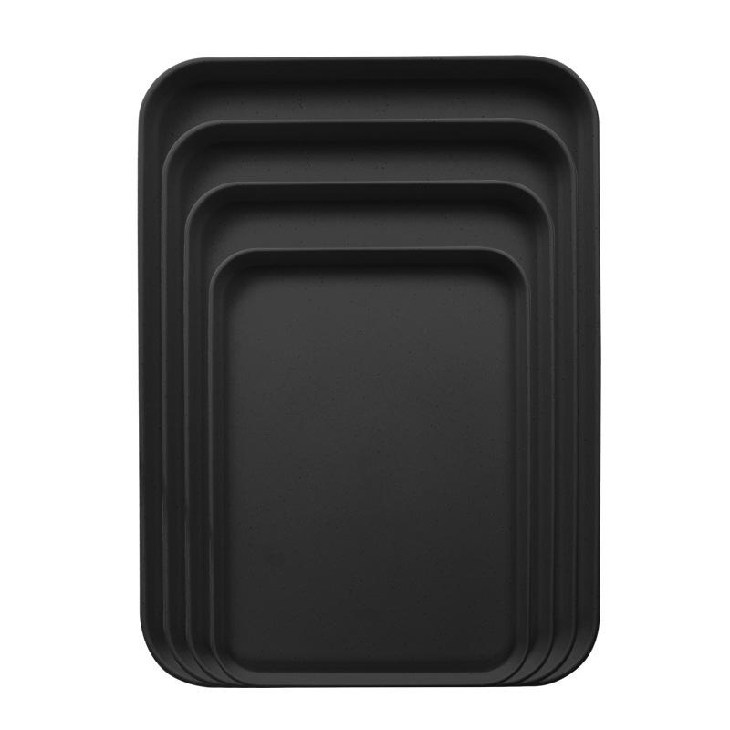 

Прямоугольный поднос из пшеничной соломы для дома, гостиницы или ресторана - Идеально подходит для чая, закусок и десертов Large [38*26.7*1.5]