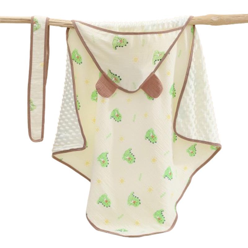 Newborn Lightweight Baby Blanket: Anti-Startle Bean Velvet Quilt for Spring & Autumn