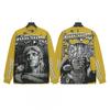 Unisex Vintage Skull Print Washed Cotton Long Sleeve Hoodie Streetwear Loose Fit