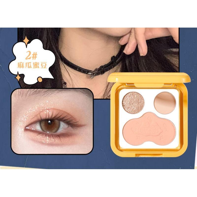 xixi - A Flip Eye Shadow Blush Palette - #2 Melon Bean