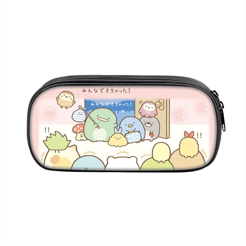 Sumikkogurashi Character Pencil Case With Large Capacity Nylon Storage Bag For Students