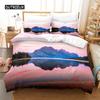 Natural Scenery Queen Bedding Set Duvet Cover Set Bedding Digital Printing Bed Linen King Size Duvet Cover Set Bedding Set