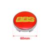 4 Stück 56+60mm Auto Radnabenabdeckung Aufkleber Felgenabdeckung Emblem Abzeichen modifiziertes Fahrzeuglabel Aufkleber Für bbs Reifenmittel Aufkleber