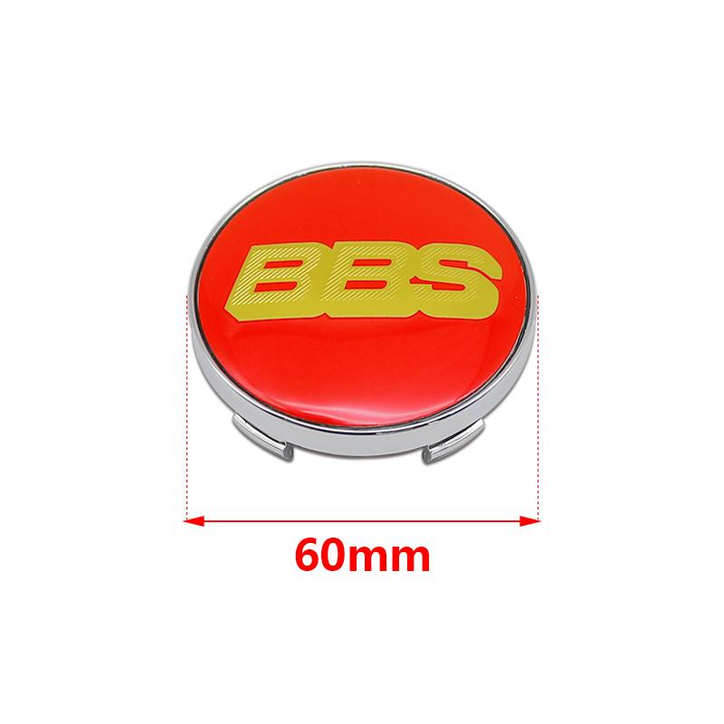 4 Stück 56+60mm Auto Radnabenabdeckung Aufkleber Felgenabdeckung Emblem Abzeichen modifiziertes Fahrzeuglabel Aufkleber Für bbs Reifenmittel Aufkleber