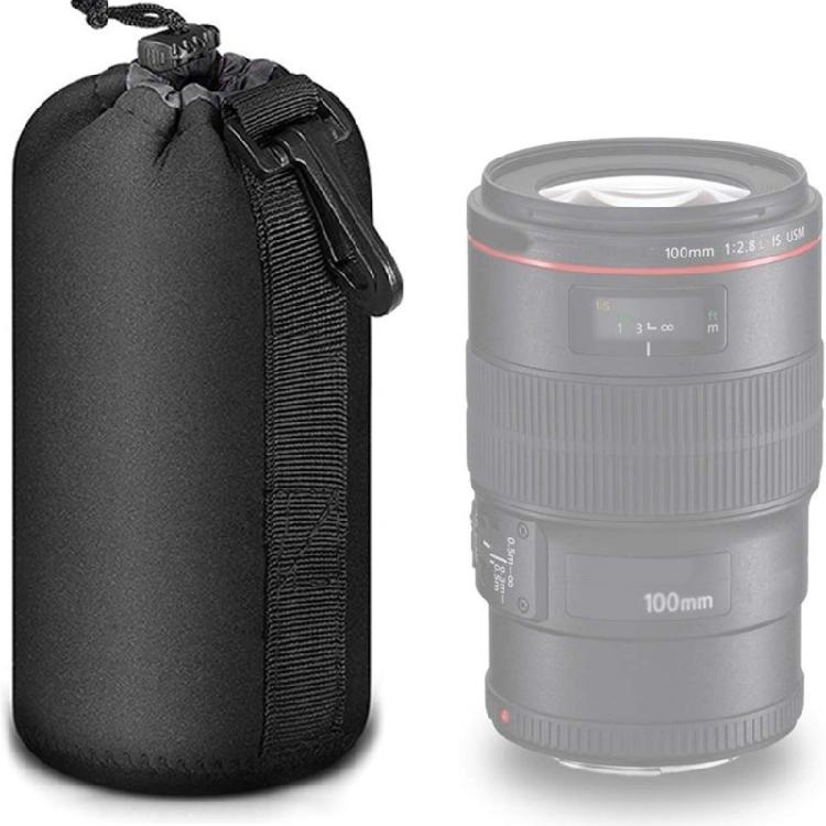 4Pcs Waterproof Camera Bag with Drawstring Camera Storage Bag Lens Case Portable Shoulder Bag for Photographers