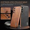 For Samsung Galaxy S23 Case Crocodile Texture PU+TPU Electroplating Phone Cover