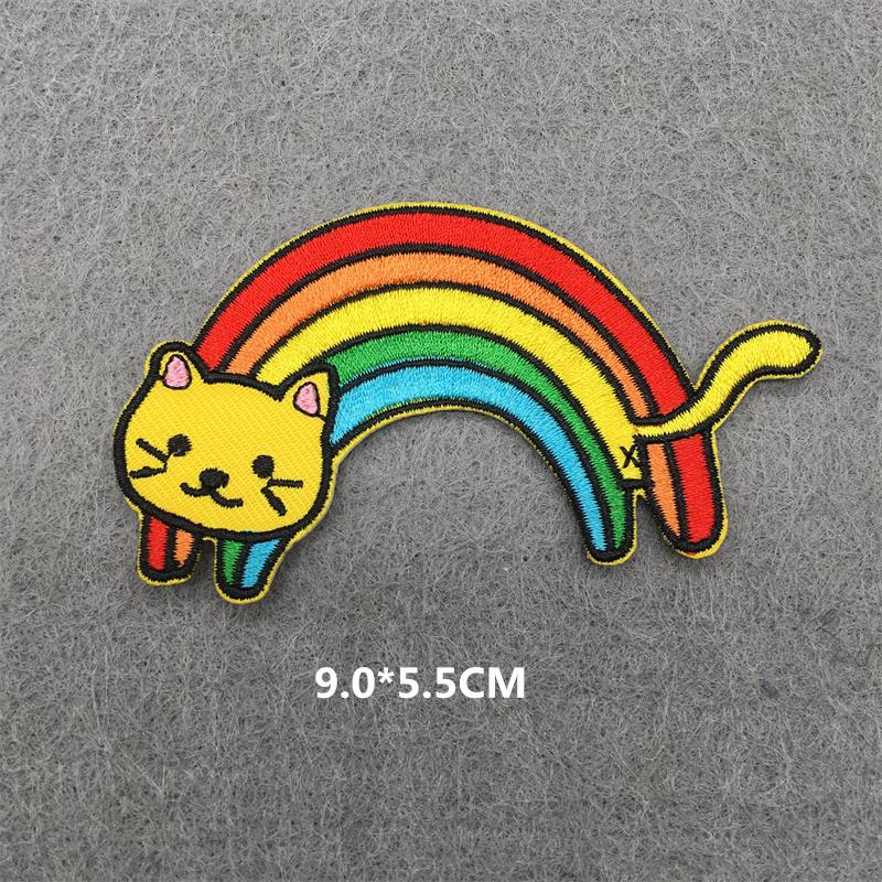 Funny Embroidered Patches For Clothing Cartoon Sticker Jacket Iron-On Transfers For Clothing Anime Clothes Patches