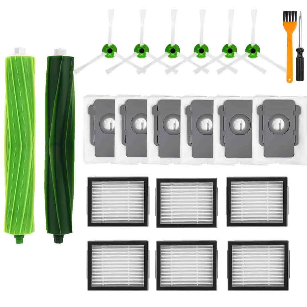 Dust Bag Main Side Brush HEPA Filter Part Compatible For iRobot Roomba E1 E6 E7 i1 i1+ i1 i1+ i6 i6+ i7 i7+ i8 i8+ Robot Vacuum