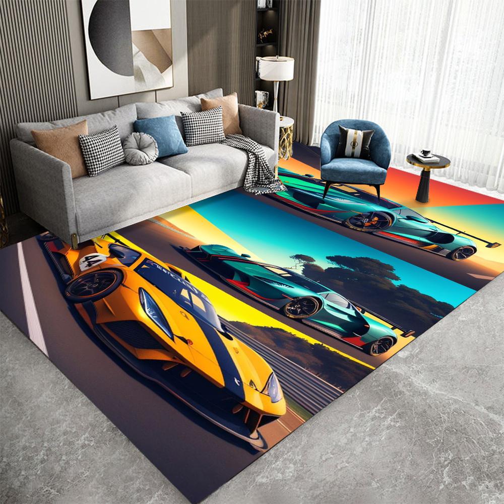 

Автомобильный ковер Мультяшный Ковер для гостиной Спальни Кухни Под диван Столик Балконный коврик Нескользящий Моющийся коврик Изысканные домашние украшения 60*90cm