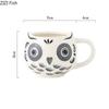 Hand-painted Cartoon Animal Ceramic Mug Creative Breakfast Oat Milk Cup Afternoon Tea Coffee Cup Home Drinking Set Wedding Gift