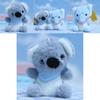 Adorable Plush Elephant And Koala Keychain Soft Toy Cute Animal Doll For Bags
