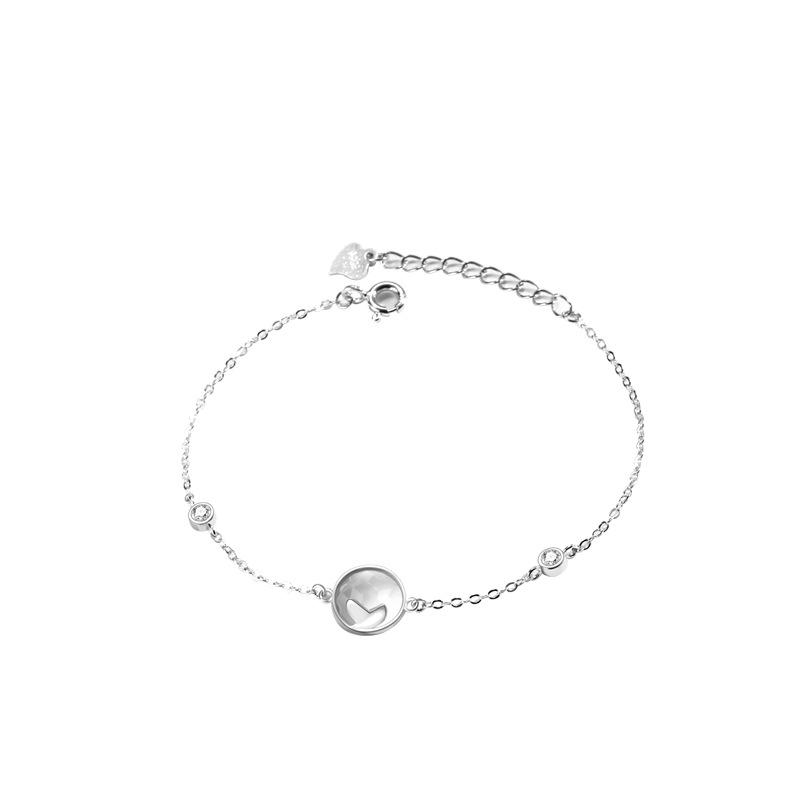 Dolphin Fishtail Crystal Bracelet Women's Fashion Light Luxury Bracelet Mori Simple Style Small Fresh Hand Jewelry