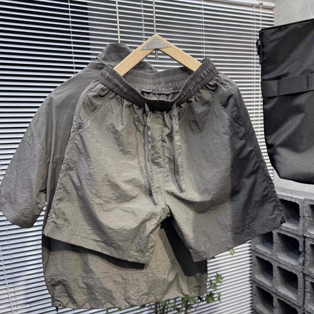 Men's Youth Trendy Five-Point Sleeve Shirt - Spring Literary Style