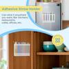 Acrylic Straw Holder for Cabinet, Reusable Straw Organizer with Double Sided Adhesive Tape Tumbler Straws Storage Container for Cupboard Drinking