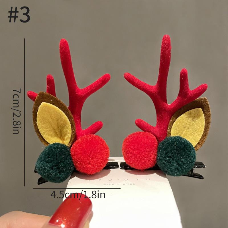 Christmas Hair Clip Christmas Tree Hat Santa Claus Cosplay Headband Xmas Hairband Festival Photograph Props Hair Accessories
