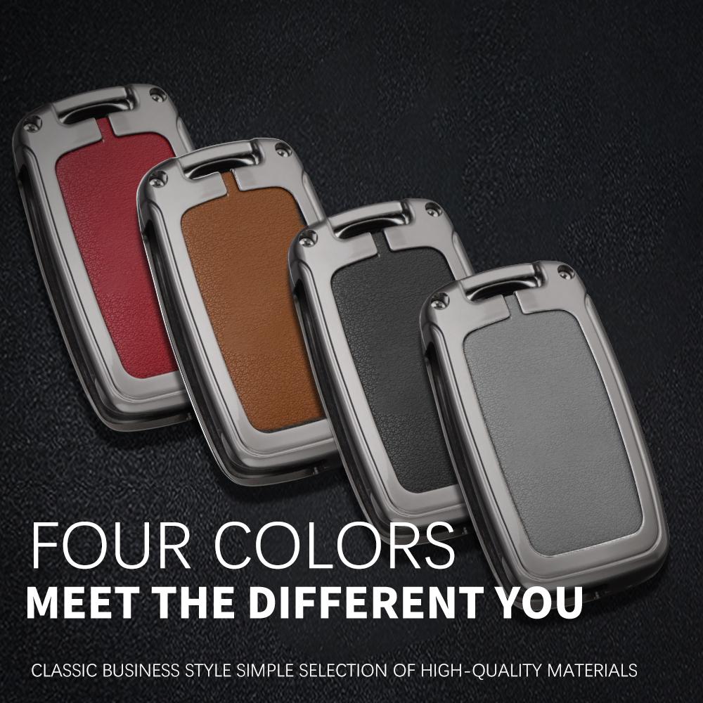 Styling Mouldings Zinc Alloy Car Key Cover Suitable for Volkswagen Bora Polo Tiguan Jetta Passat B5 B6 B7 Golf Beetle Folding Ca