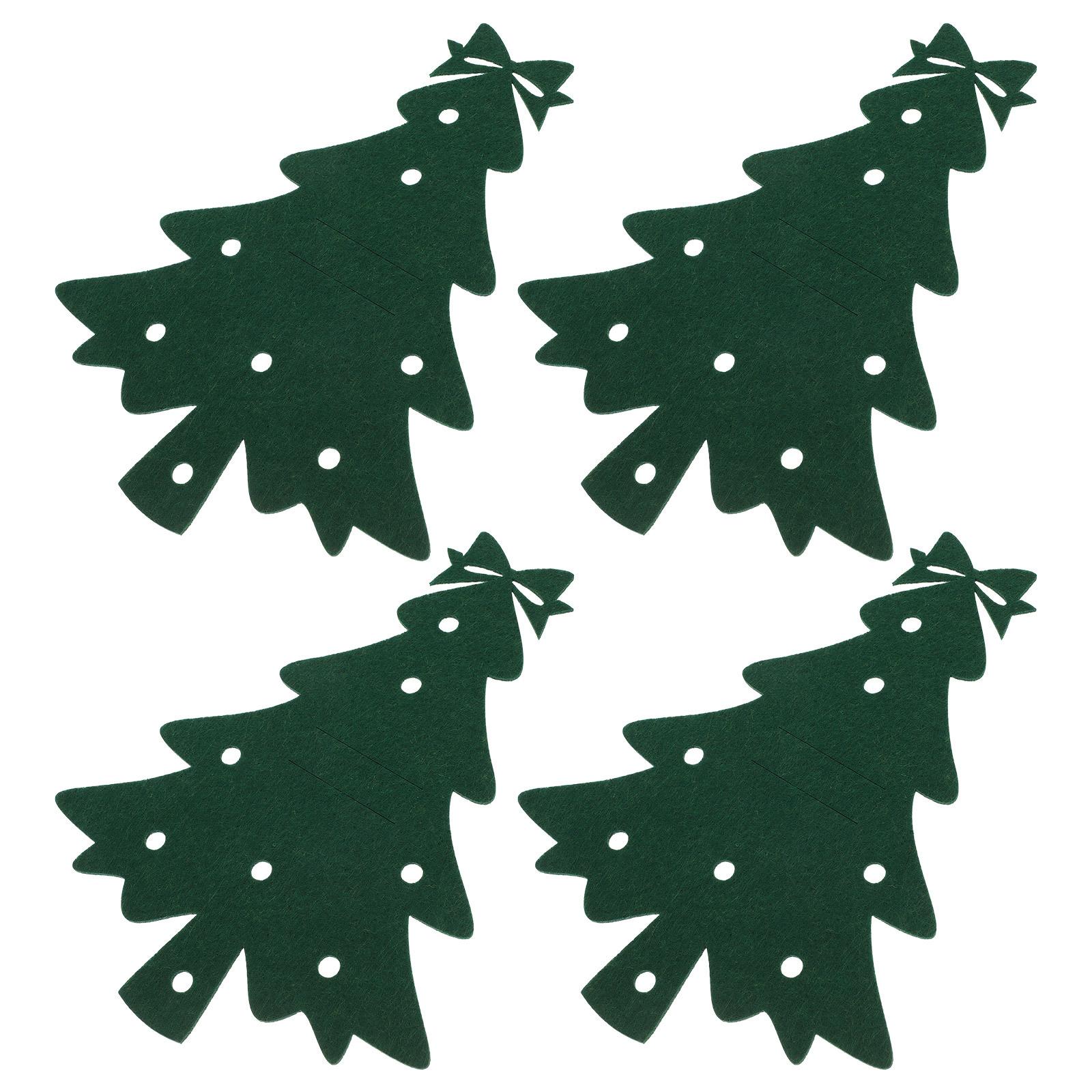 

4 Pcs Christmas Knife and Fork Protective Cover Holders Silverware Dinner Table Decorations Cutlery other