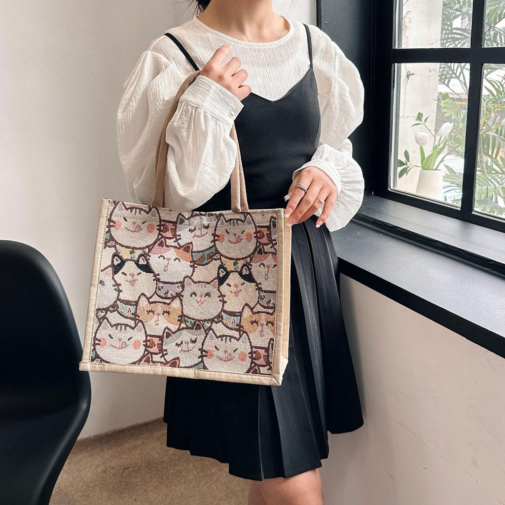 High-value shopping bags, commuting to work, going out, tote bags, students in class, tote bags, versatile bags, large capacity