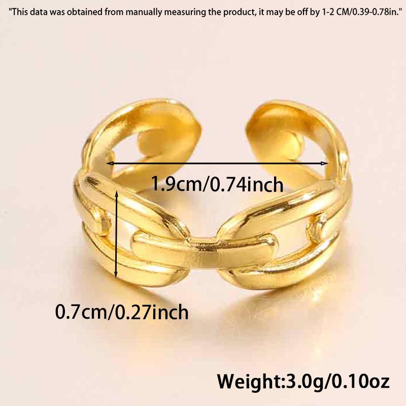 Beliebter offener Ring in Herzform aus Titan und Stahl im Hip-Hop-Stil mit einzigartigen, sich kreuzenden Linien in Herzform. Edelstahlring.